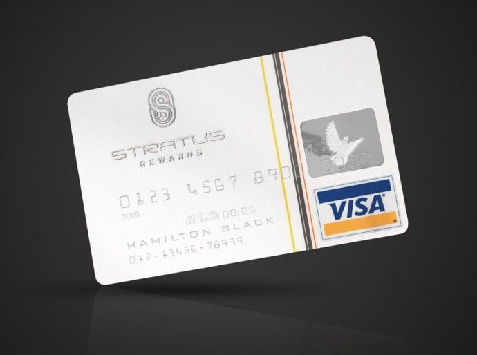 See if you can apply to get the Stratus rewards visa white card! Source: Pinterest