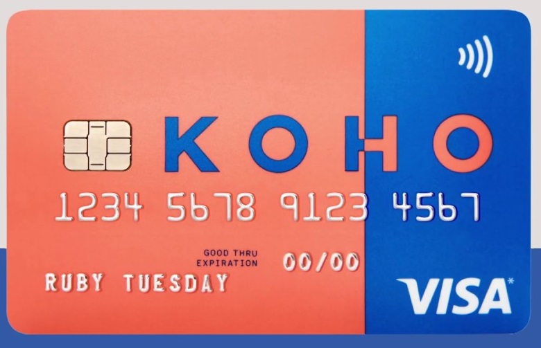 Check out the features of the KOHO card. Source: KOHO