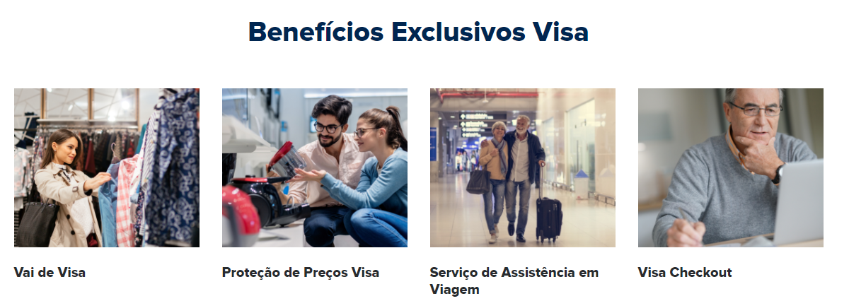 Com o cartão Carrefour Visa Gold o cliente terá acesso as vantagens exclusivas do programa Vai de Visa. Fonte: Carrefour.