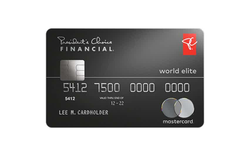  PC Financial® World Elite Mastercard® review. Source: PC Financial®.