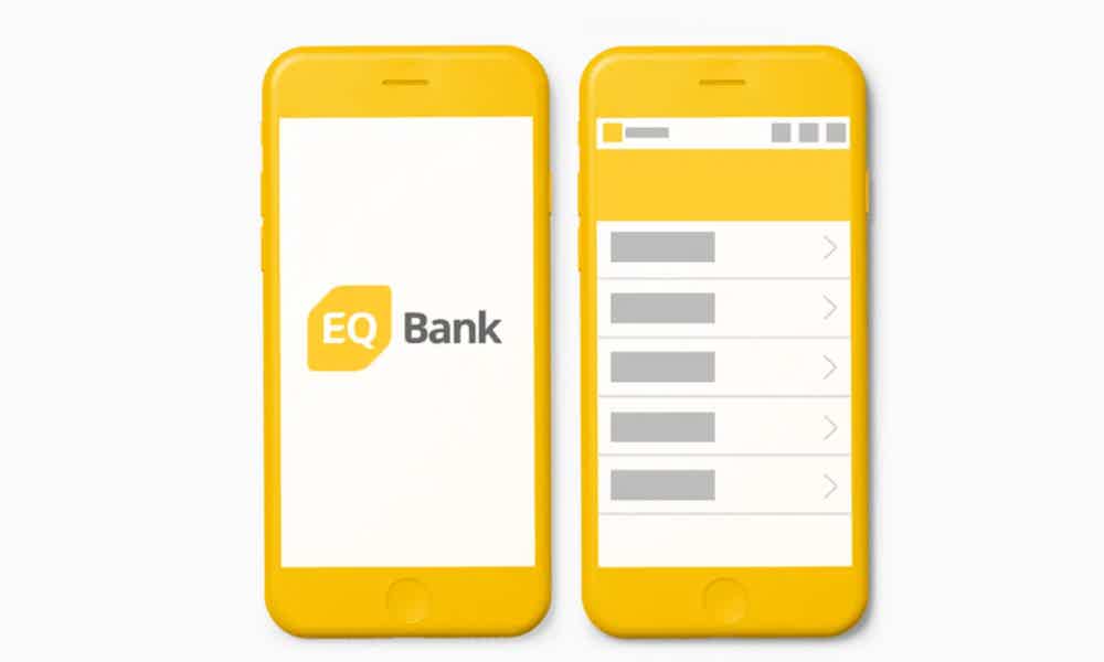 Celular com aplicativo EQ Bank