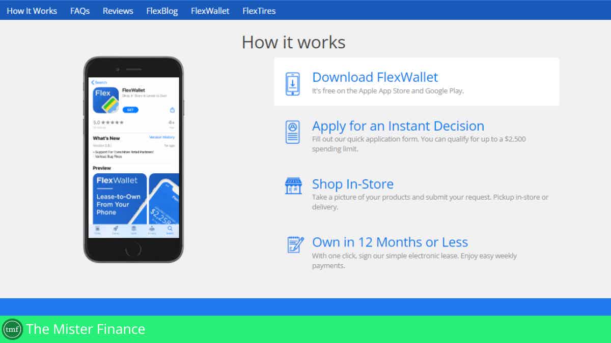 Apply for the FlexShopper Wallet and download the app for free! Source: FlexShopper.