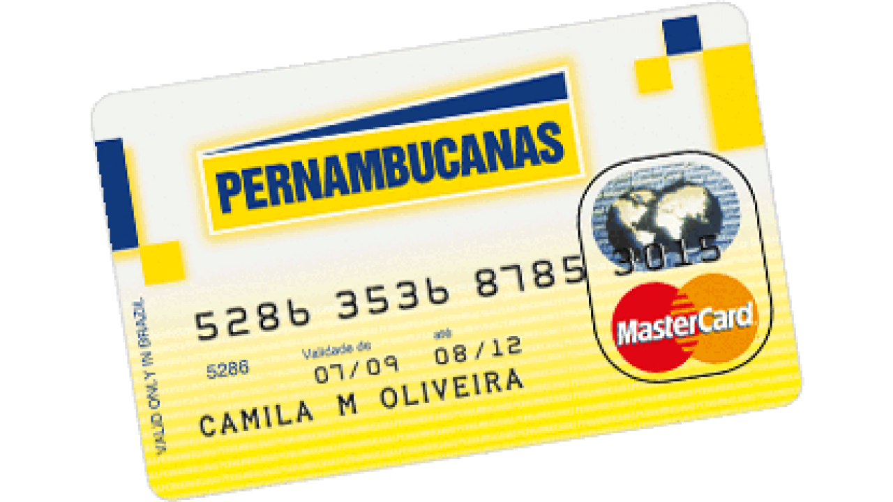 O cartão da Pernambucanas.