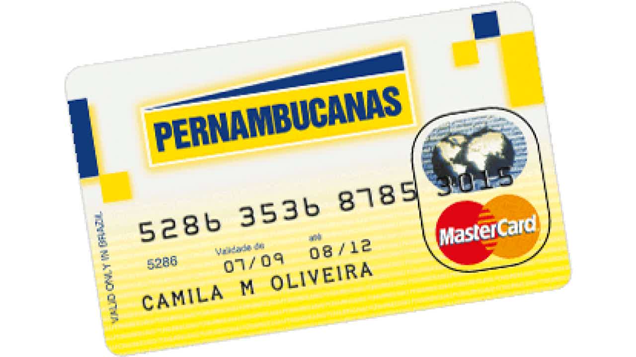 O cartão da Pernambucanas.