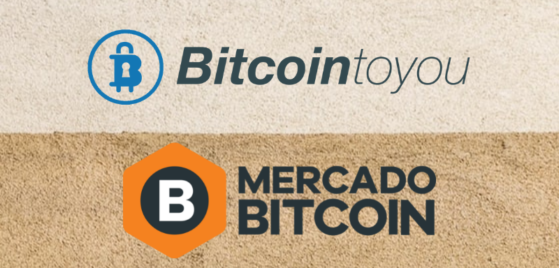 Compare a BitcoinToYou e o Mercado Bitcoin. Fonte: Senhor Finanças / BitcoinToYou / Mercado Bitcoin.