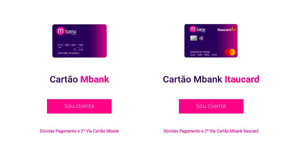 Cartão MBank: como usar o cartão digital da Marisa? Fonte: Site oficial Marisa. 