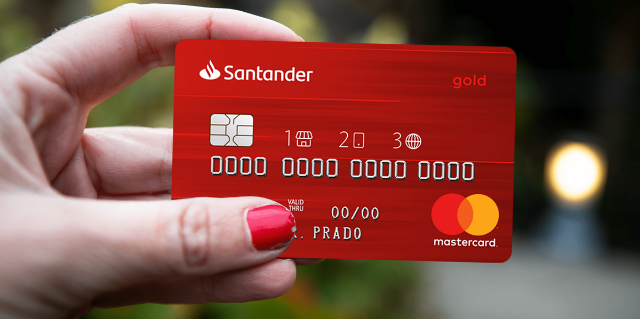 Solicitar o cartão de crédito Santander 1|2|3 Gold.