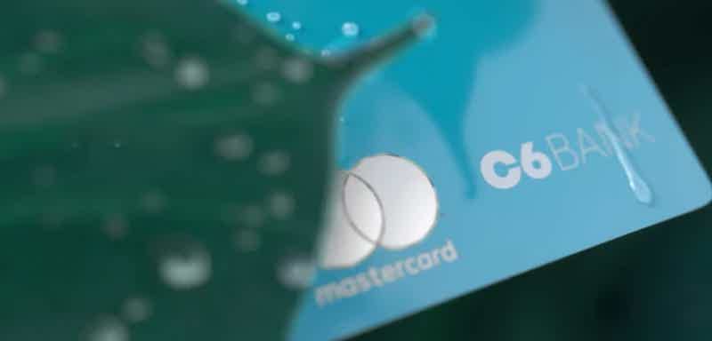 Cartão Acqua, do C6 Bank. Fonte: Reprodução / C6 Bank.