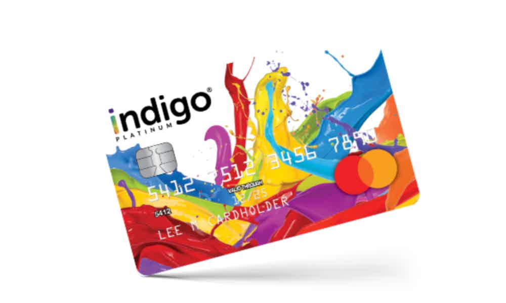 Learn more the Indigo® Platinum Mastercard® credit card. Source: Indigo®.