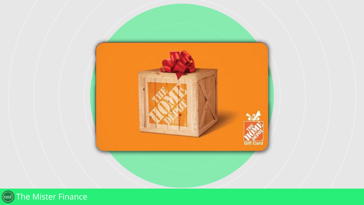 Get everything you need at Home Depot with this gift card. Source: The Mister Finance.