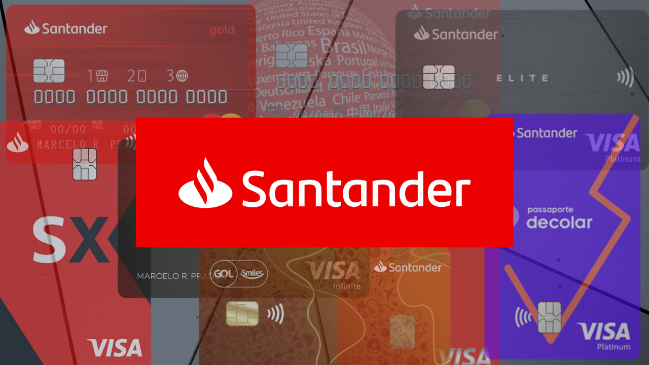 Cartões Santander. Fonte: Senhor Finanças / Santander