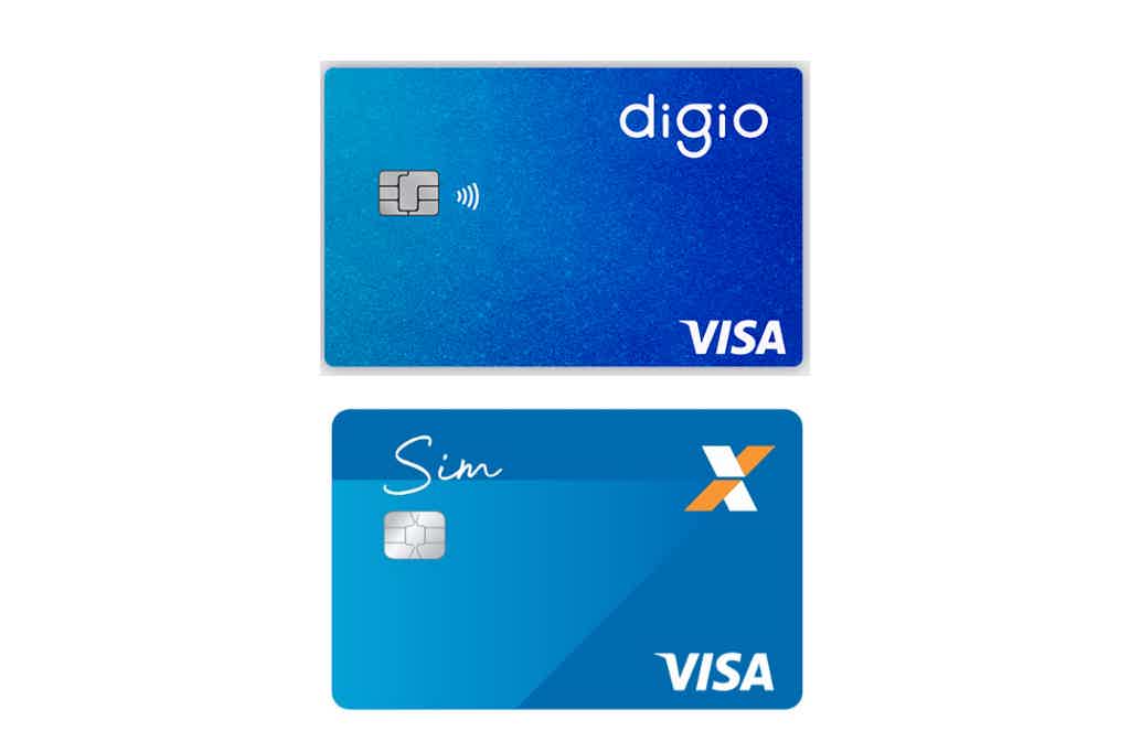 Antes de mais nada, saiba mais sobre o cartão Digio ou cartão Caixa SIM. Imagem: Digio e Caixa
