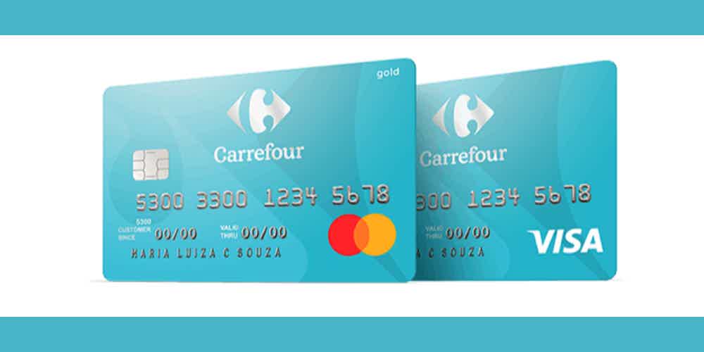 Cartão Carrefour com bandeira Visa ou Mastercard. Fonte: Senhor Finanças / Carrefour.