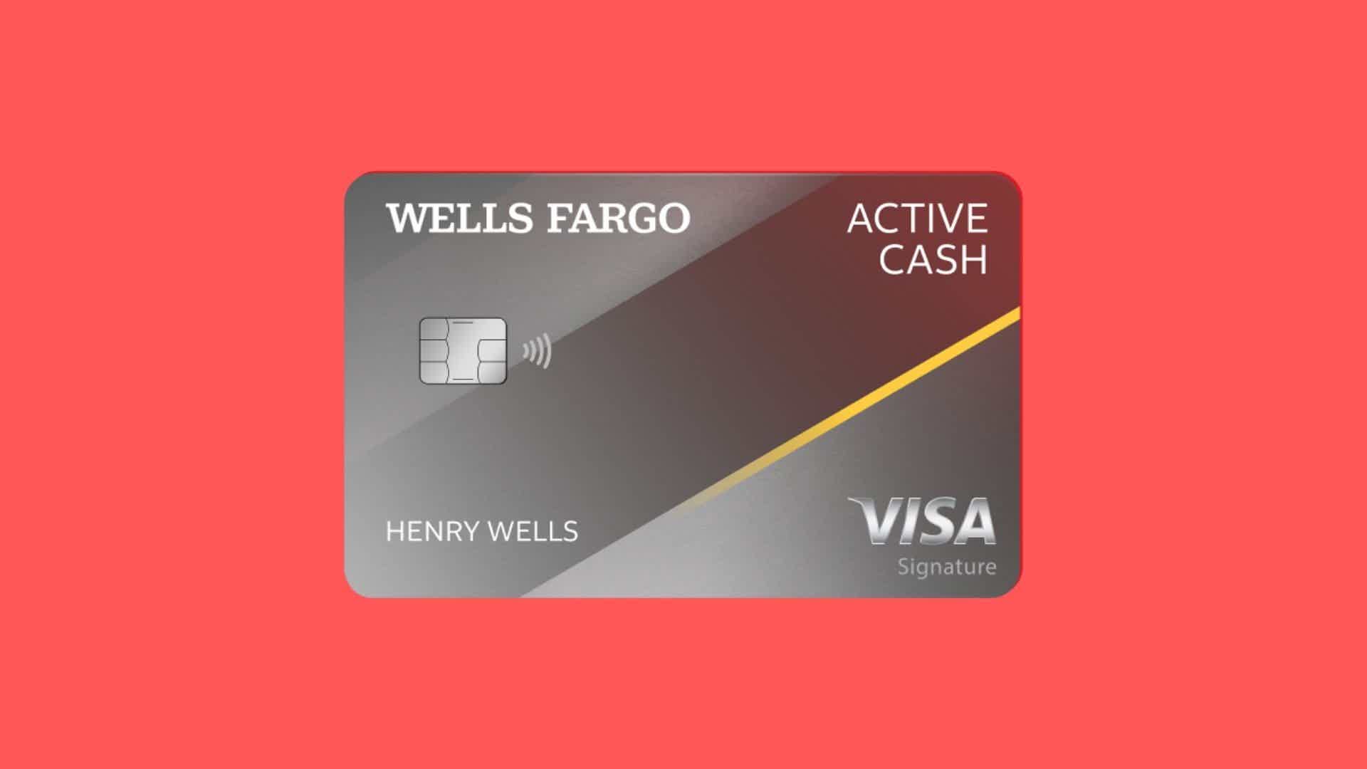 Conheça o cartão de crédito Wells Fargo Active Cash. Fonte: Wells Fargo.