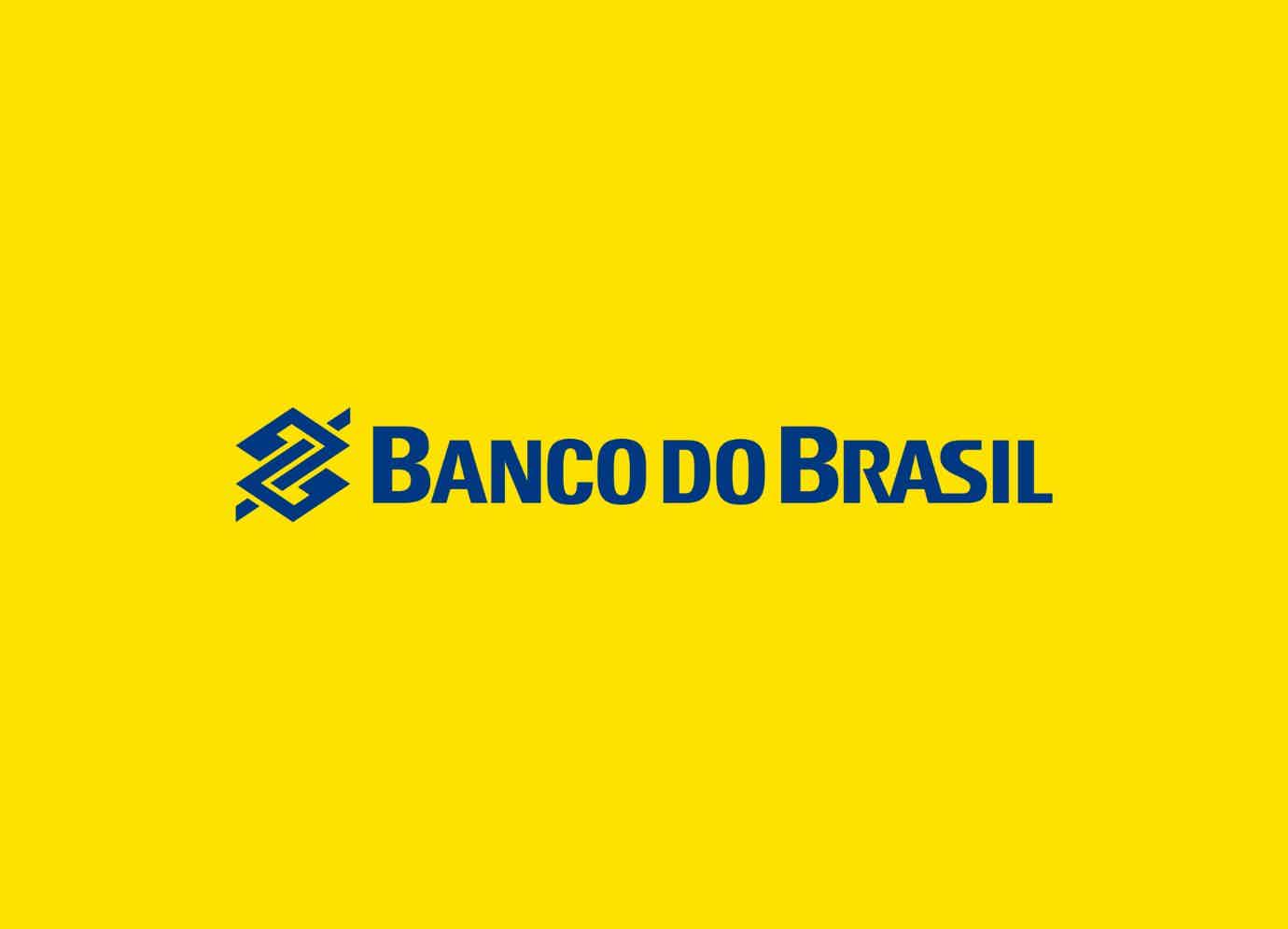 Logotipo do Banco do Brasil em amarelo e azul