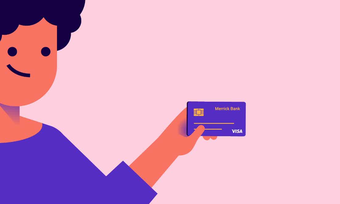 See how to apply online to get this card. Source: Vimeo Merrick Bank.