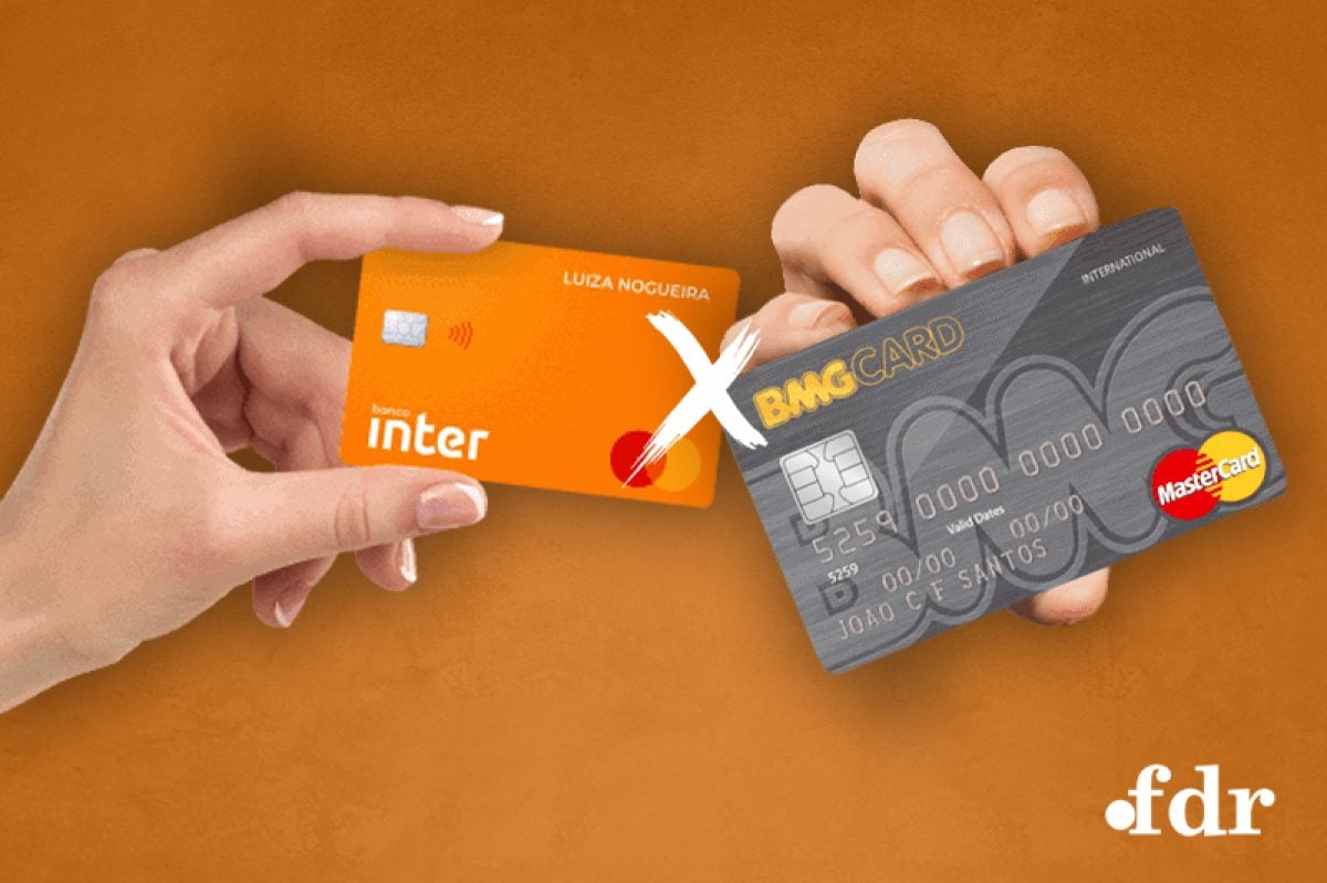 Cartão Inter para negativados ou cartão BMG para negativados (Imagem:FDR)