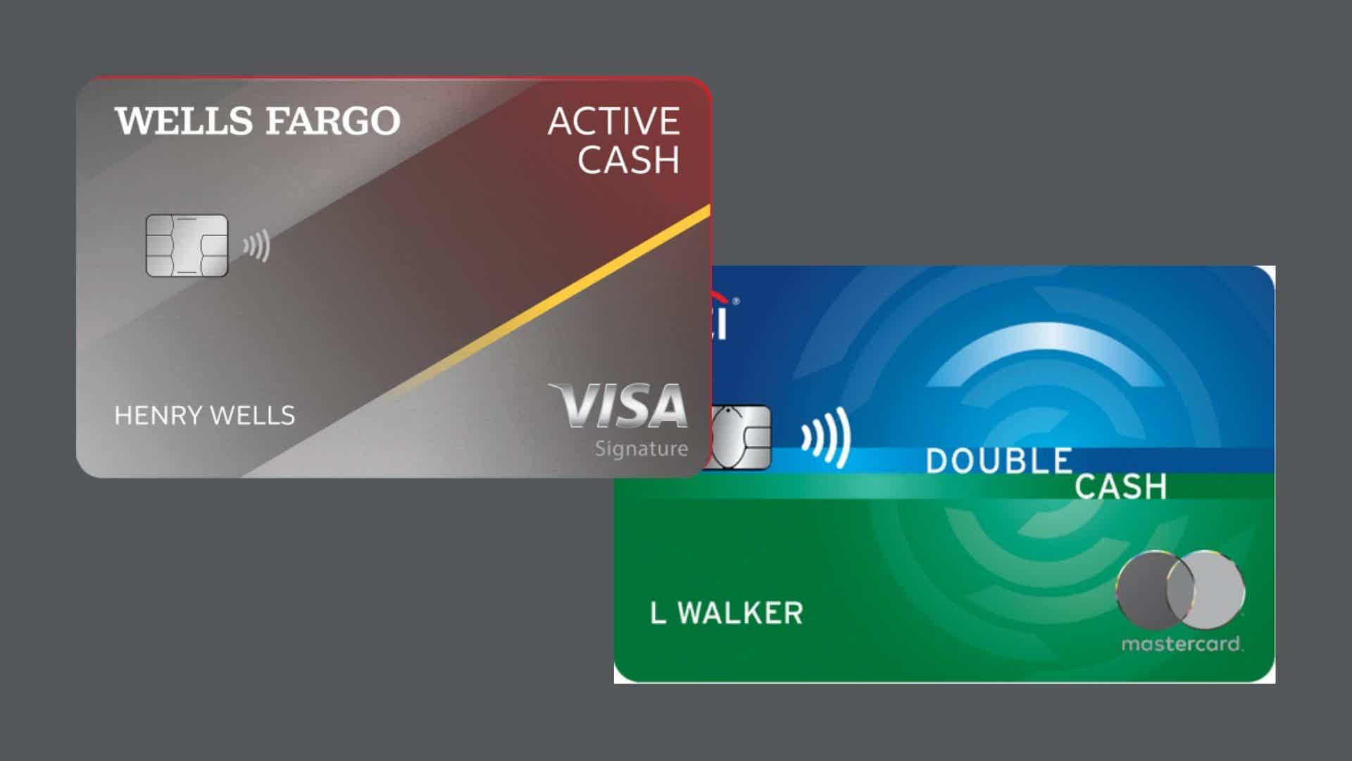 Compração entre cartão Citi Card Double Cash ou cartão Wells Fargo Active Cash. Fonte: Wells Fargo.