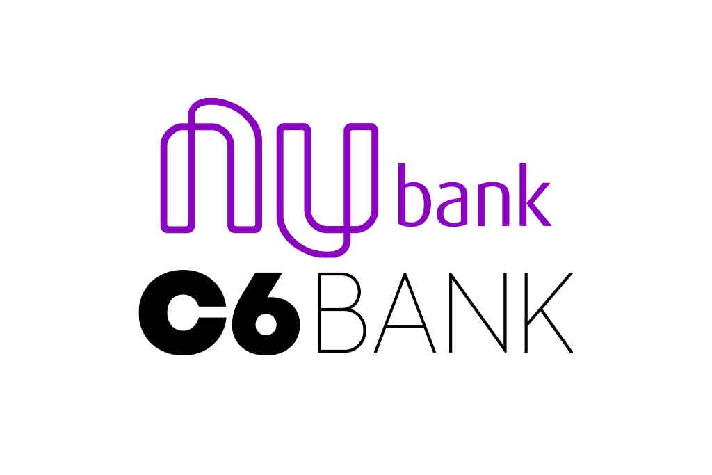 Antes de mais nada, veja tudo sobre a conta Nubank ou conta C6 Bank. Fonte: Nubank e C6 Bank.