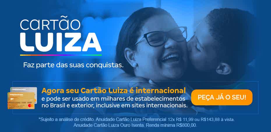 Mas, afinal, como fazer o passo a passo para solicitar cartão Magazine Luiza Ouro? Fonte: Magazine Luiza.