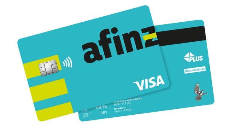 Cartão Afinz lhe proporciona ampla cobertura internacional com acesso a bandeira Visa e muitas outras vantagens. Fonte: Afinz.