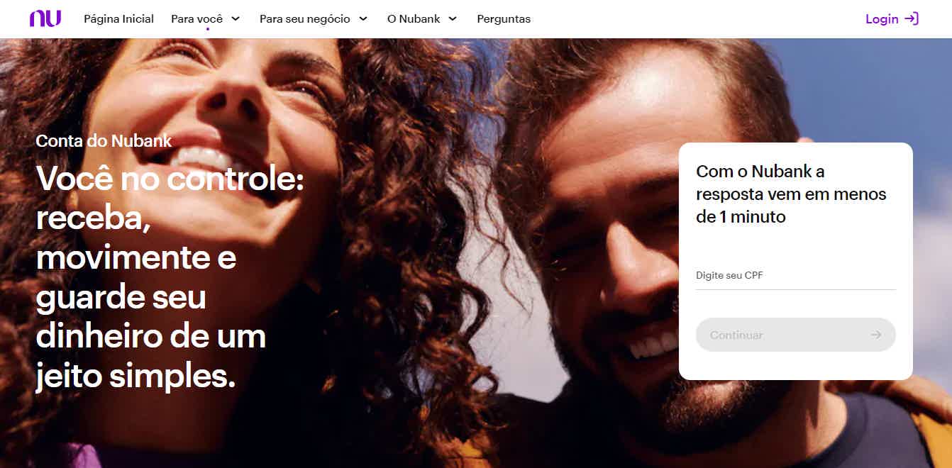 O Nubank tem uma conta digital bem interessante para você Fonte: Nubank.