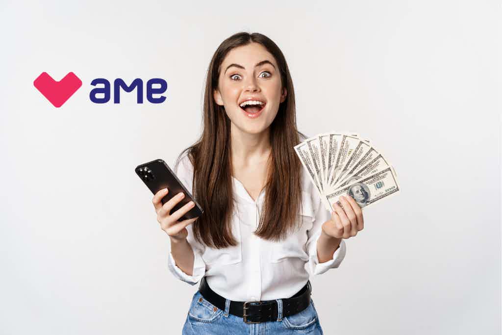 Antes de mais nada, veja como é possível ganhar dinheiro usando o app Ame Digital. Fonte: Freepik / Ame Digital.