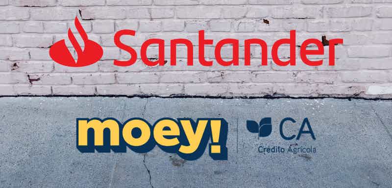 Escolha, portanto, entre a conta Moey e a do Santander. Fonte: Senhor Finanças / Moey / Santander.