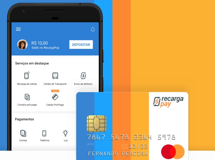 Recarga Pay: solicitando seu cartão via telefone (Imagem: Fintech Lab)