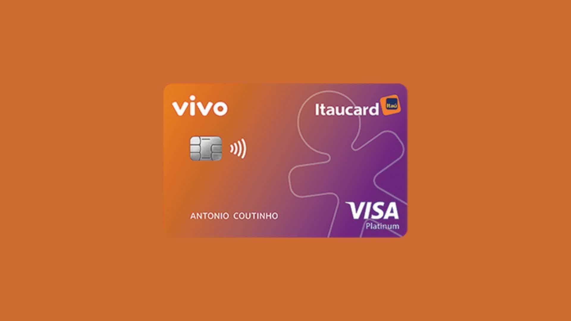 Conheça o Vivo Itaucard Cashback Platinum Visa. Fonte: Itaú.
